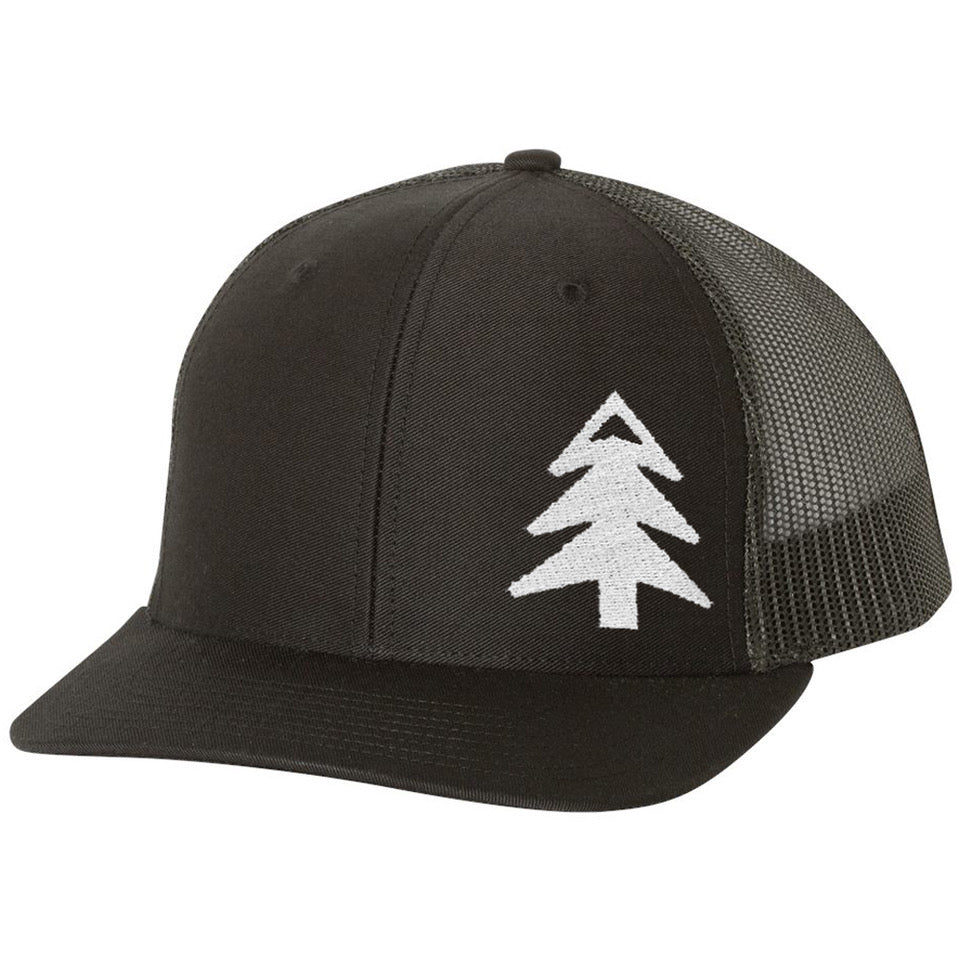 Black and Charcoal Mesh with Wicked North Badge (Richardson 112) Hat