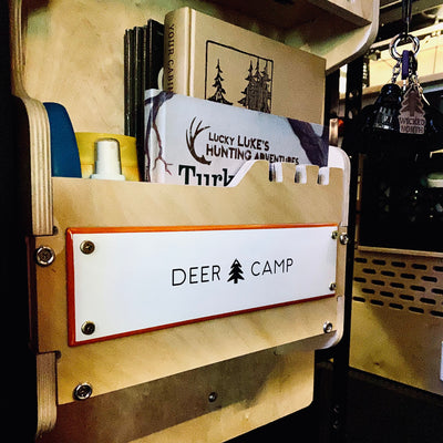 Deer Camp Enamel Wall Sign