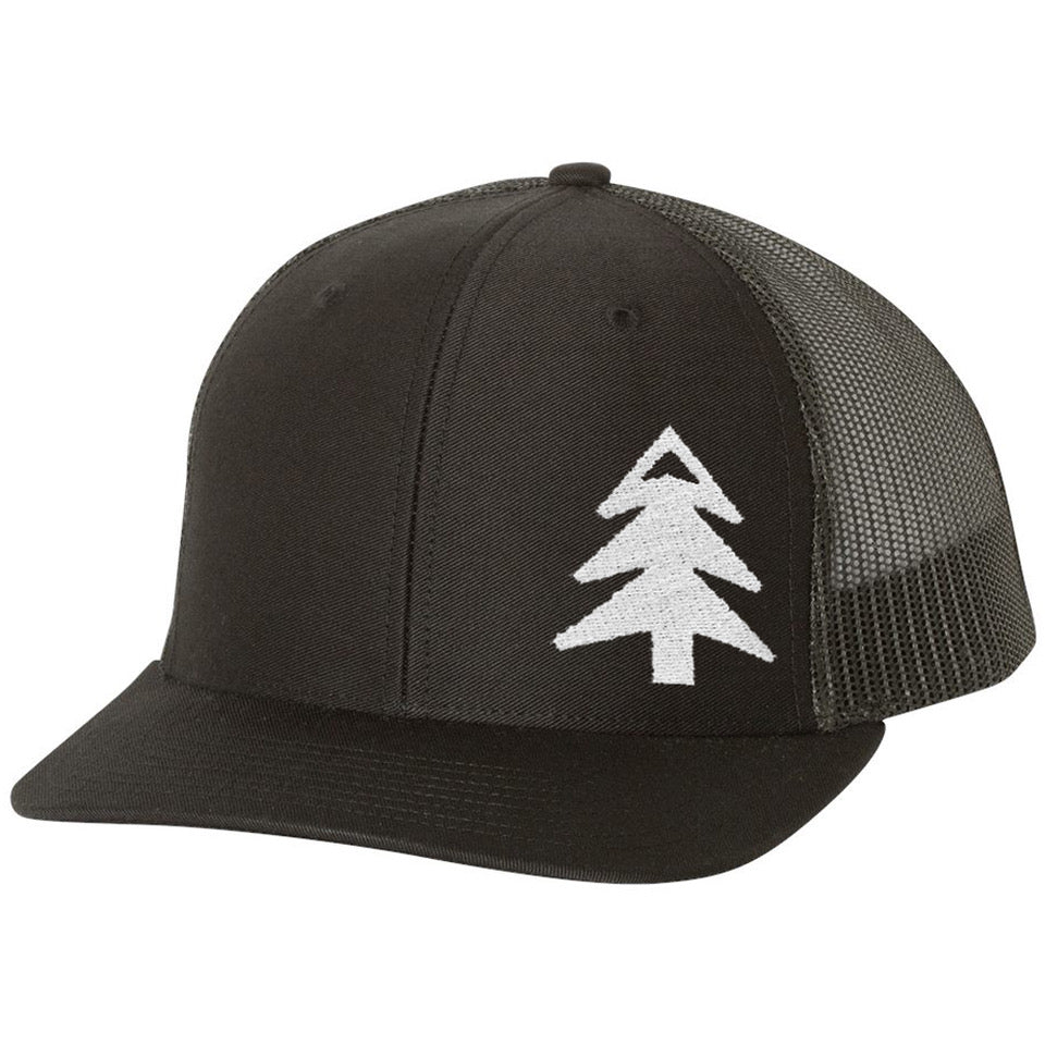 All Black with White Tree Hat