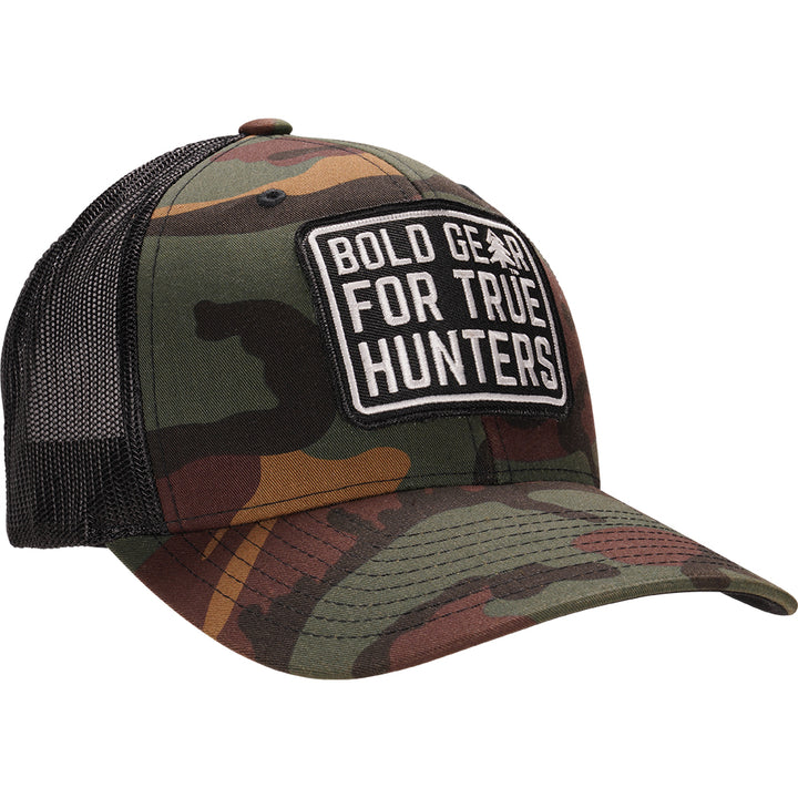 Bold Gear for True Hunters Woodland Camo Retro Trucker Hat