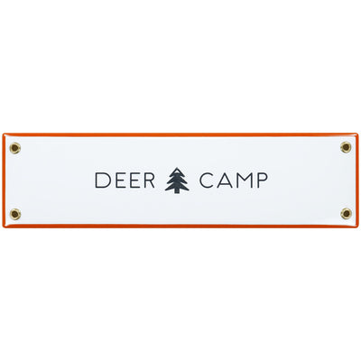 Deer Camp Enamel Wall Sign