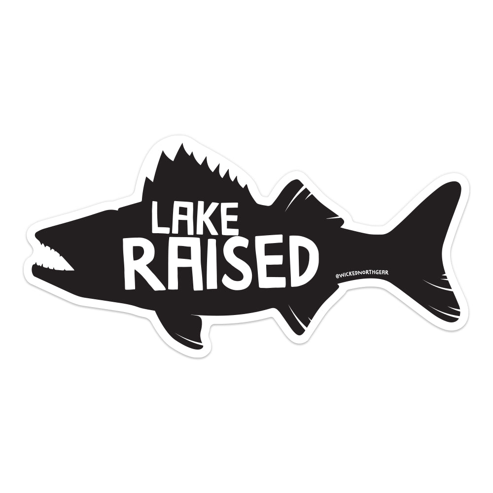 'Lake Raised' Walleye Sticker