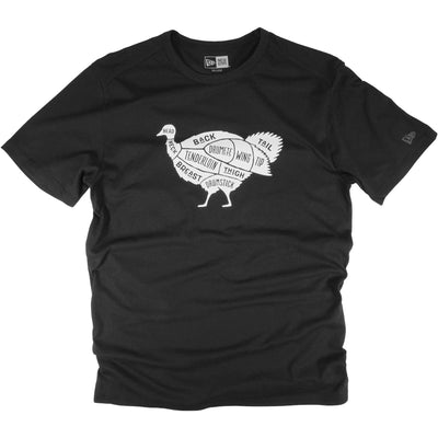 Turkey Cuts Short Sleeve Black T-Shirt