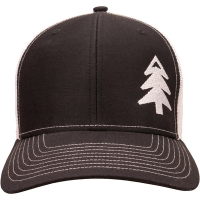 Black and White Mesh with White Tree (Richardson 112) Hat