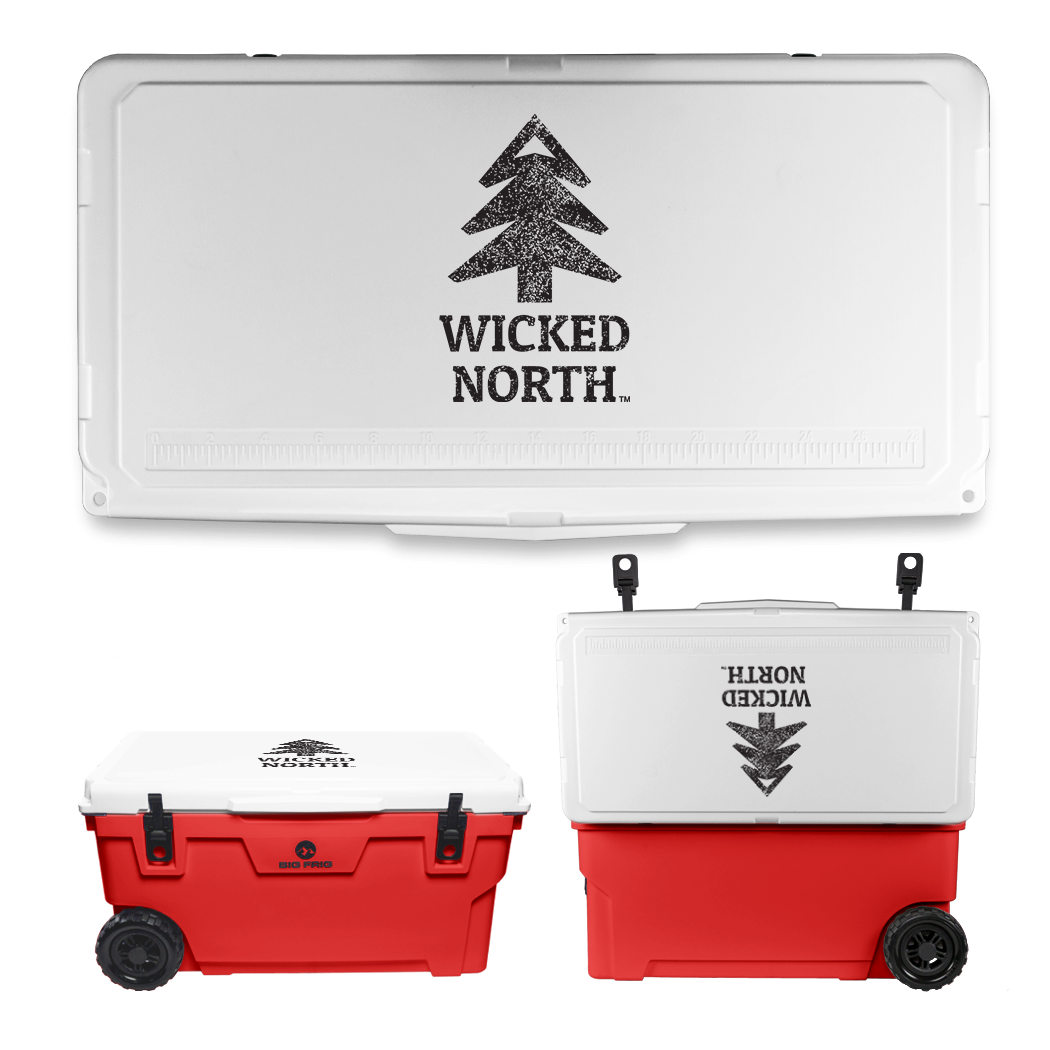 Wicked North x Big Frig 70 QT Badlands Wheeled Cooler - Multiple Colors