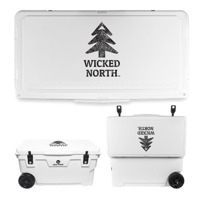 Wicked North x Big Frig 70 QT Badlands Wheeled Cooler - Multiple Colors
